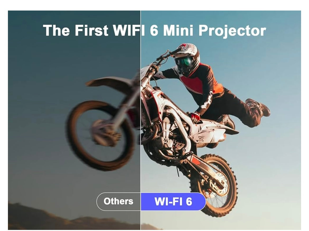 Mini Projecteur, HY300 Videoprojecteur Portable, 4K/200 ANSI Auto